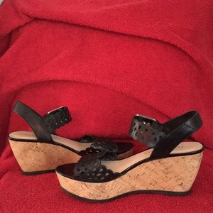 Black Wedge sandals